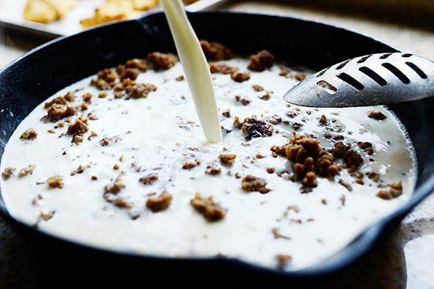 Drop Biscuits and Sausage Gravy + Video - TSRI