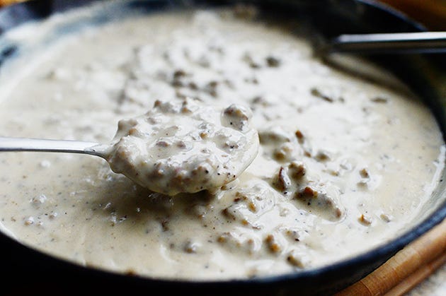 Drop Biscuits and Sausage Gravy + Video - TSRI