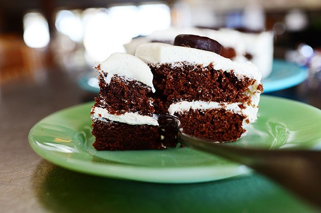 Dark Chocolate Peppermint Pattie Cake Recipe | Food Network