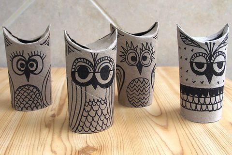 Toilet Paper Roll Owls by Creative Jewish Mom