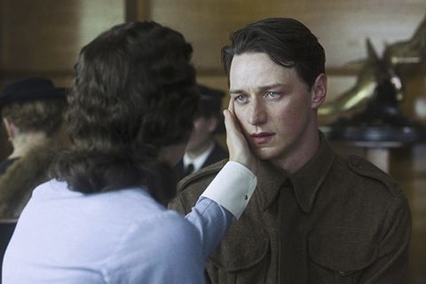 Keira Knightley and James McAvoy Atonement movie image