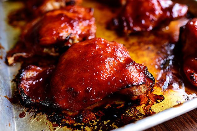 Oven BBQ Chicken - Oven Roasted BBQ Chicken Recipe