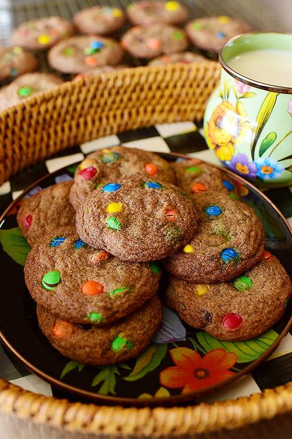 Brown Butter M&M Cookies - KJ and Company