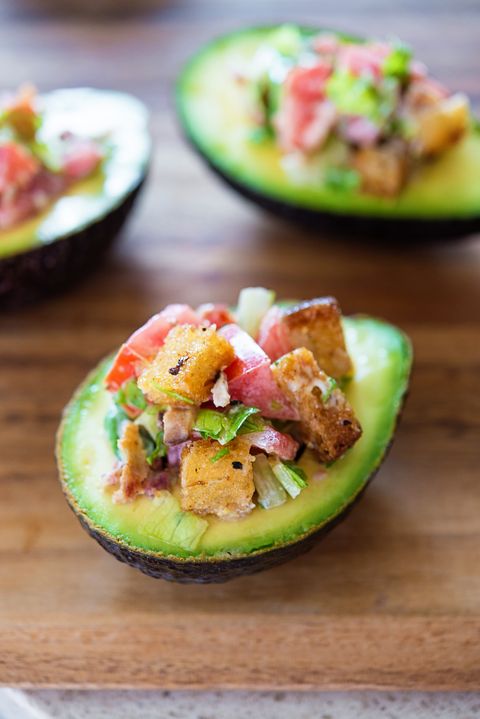 BLT Stuffed Avocados on The Pioneer Woman: Food & Friends. (Recipe and post from Joanne Ozug of Fifteen Spatulas)