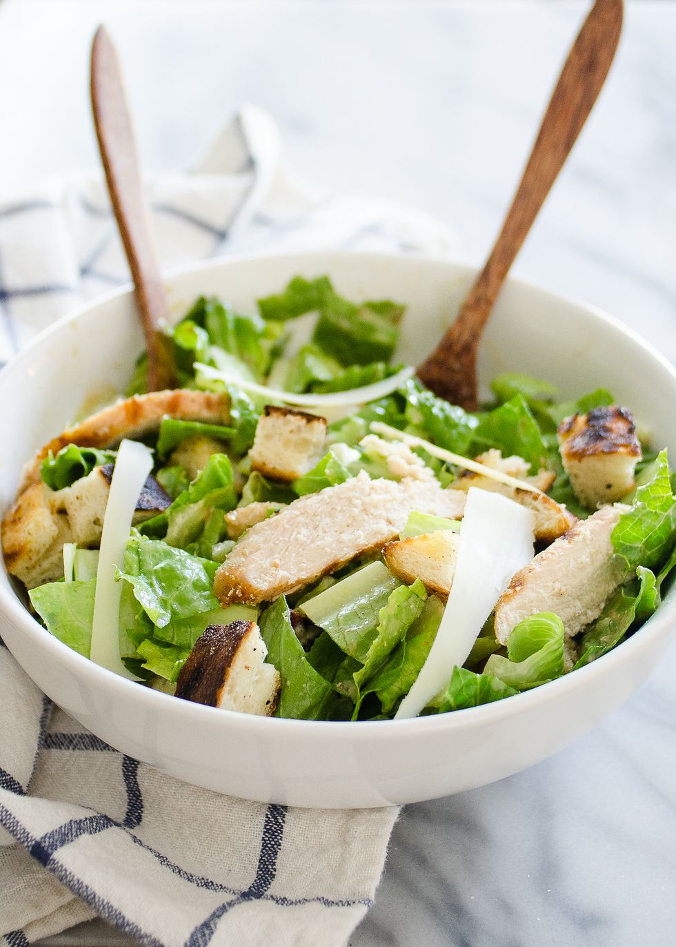 Grilled Chicken Caesar Salad on The Pioneer Woman: Food & Friends. (Recipe and post from Erica Kastner of Buttered Side Up)