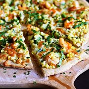 Summertime Shrimp Pizza on The Pioneer Woman: Food & Friends. (Recipe and post from Dara Michalski of Cookin' Canuck)