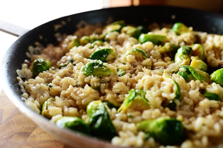 Risotto with Brussels Sprouts and Browned Butter