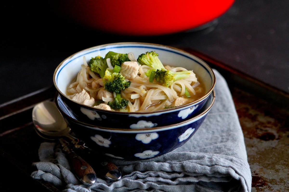 Quick Rice Noodle Soup