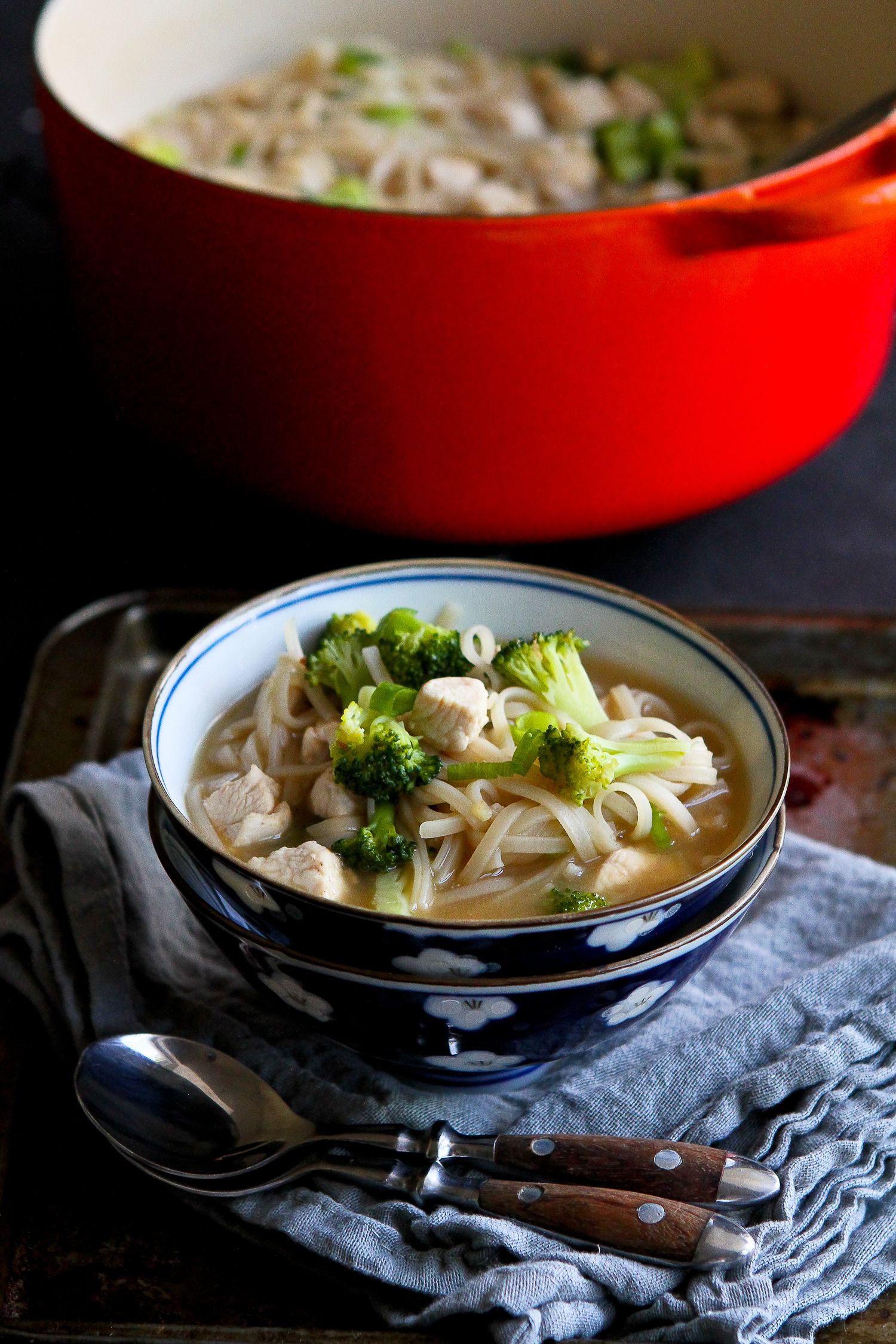 Quick Rice Noodle Soup