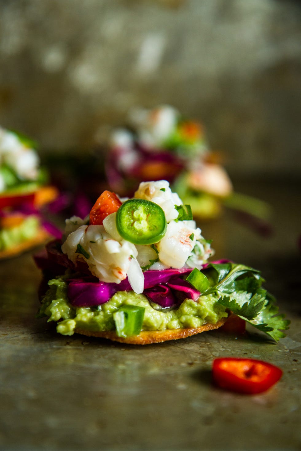 Shrimp Ceviche Tostadas