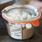 Homemade Hot Cocoa Mix jar of homemade hot cocoa mix