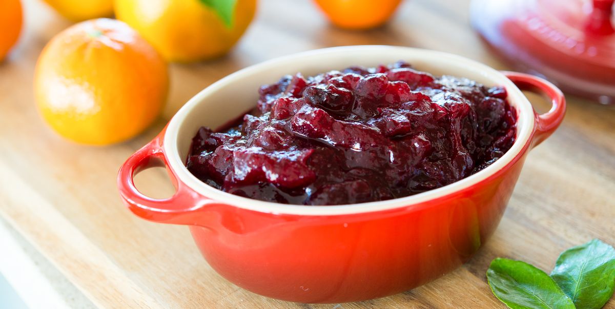 cranberry sauce in thanksgiving day