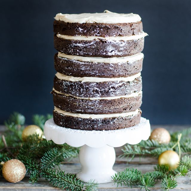 Gingerbread Layer Cake with Cinnamon Cream Cheese Frosting