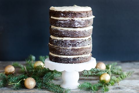 Gingerbread Layer Cake with Cinnamon Cream Cheese Frosting