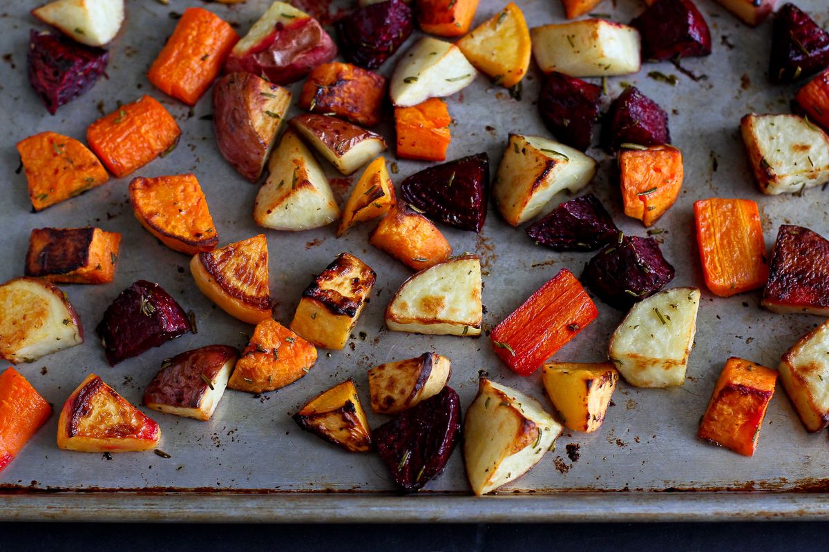 Roasted Rosemary Root Vegetables