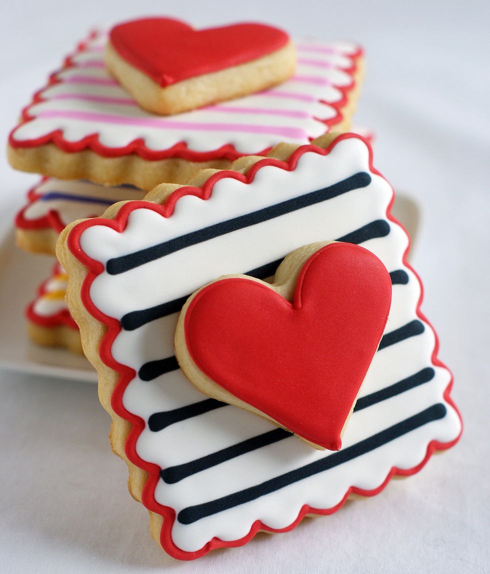 Bridget Double Decker Stripey Valentine Cookies