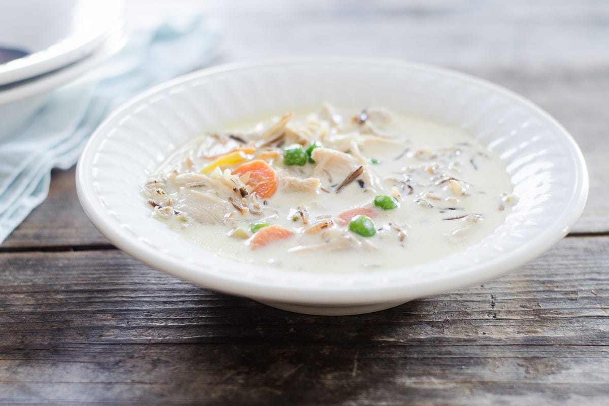 Creamy Chicken and Wild Rice Soup – Mother Thyme