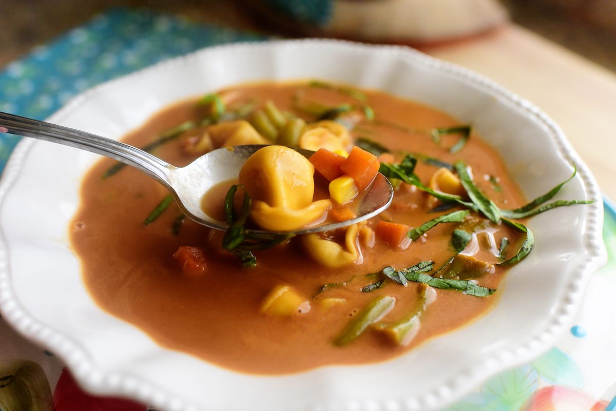 healthy soup recipes veggie tortellini soup