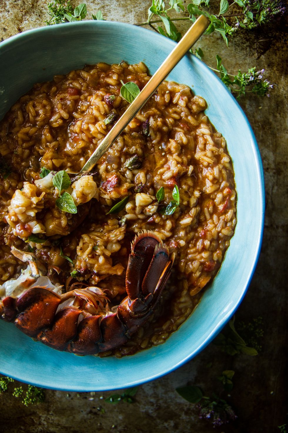 Lobster and Spiced Tomato Risotto