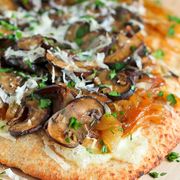 Marsala Mushroom Onion Naan Pizza