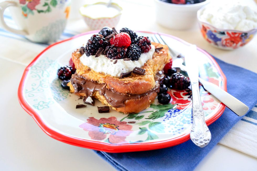 Nutella Stuffed Berry French Toast