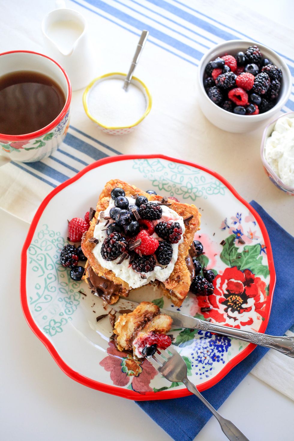 Nutella Stuffed Berry French Toast