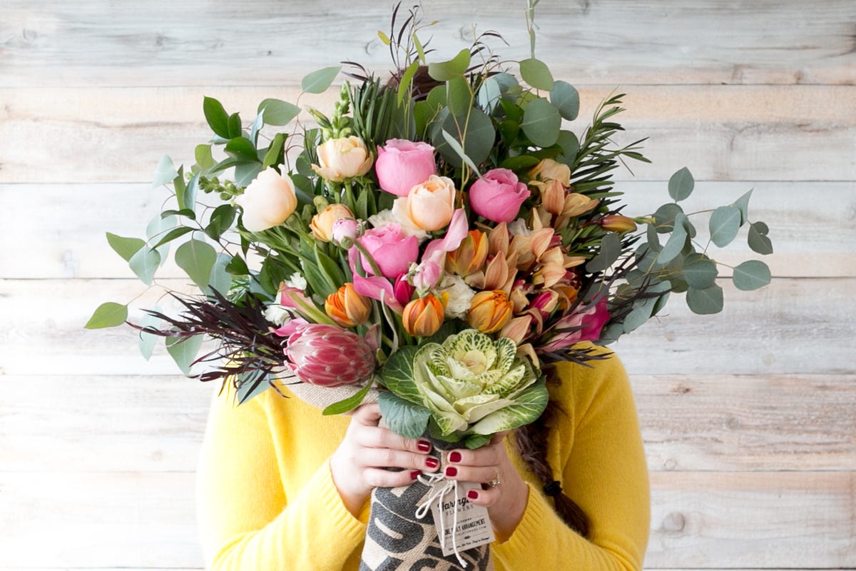 Burlap Wrapped Bouquets