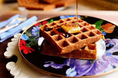 best waffle toppings  classic maple syrup