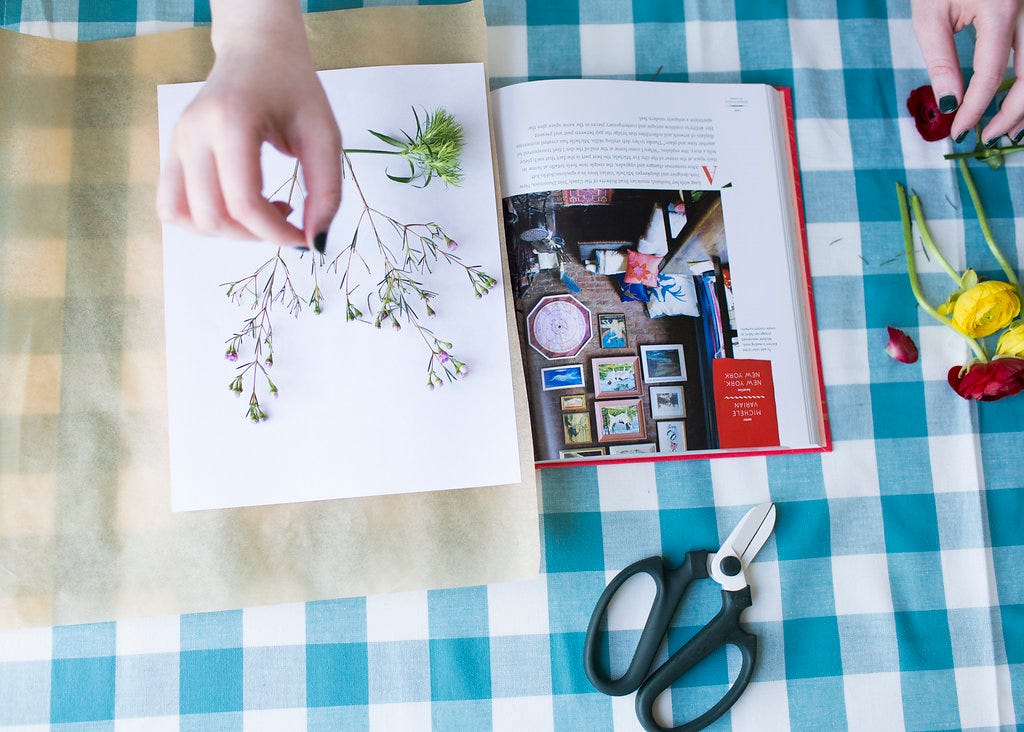 How to Press Fresh Flowers