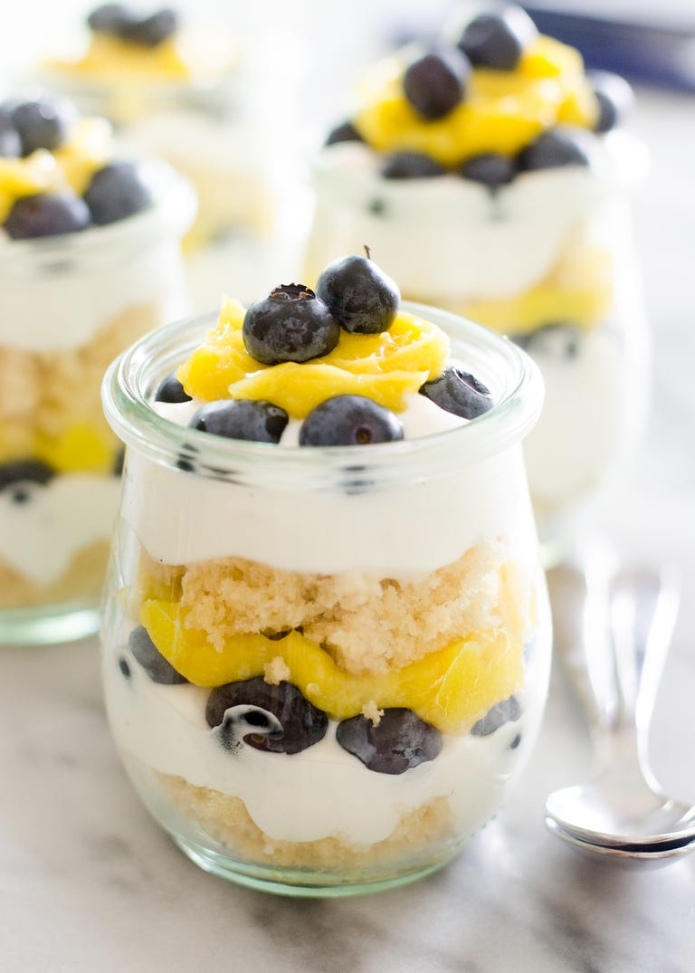 Individual Lemon Blueberry Trifles