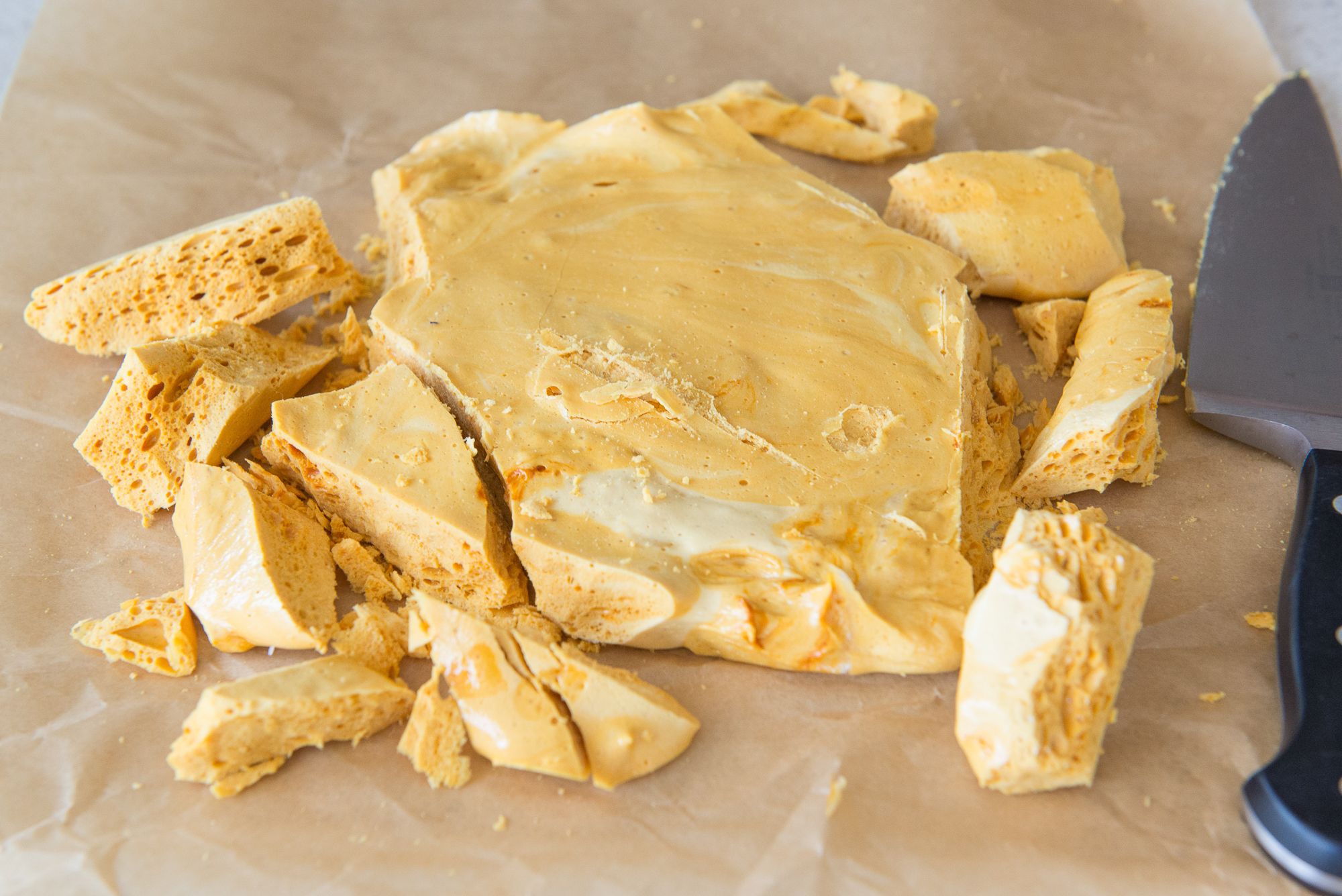 Homemade Honeycomb Candy