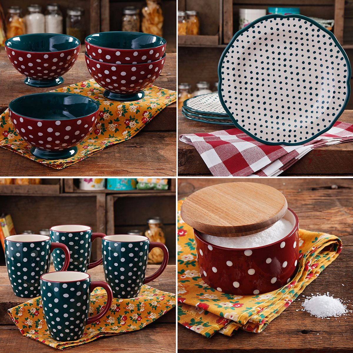 Pioneer outlets Woma Gingham Red Boot Mugs