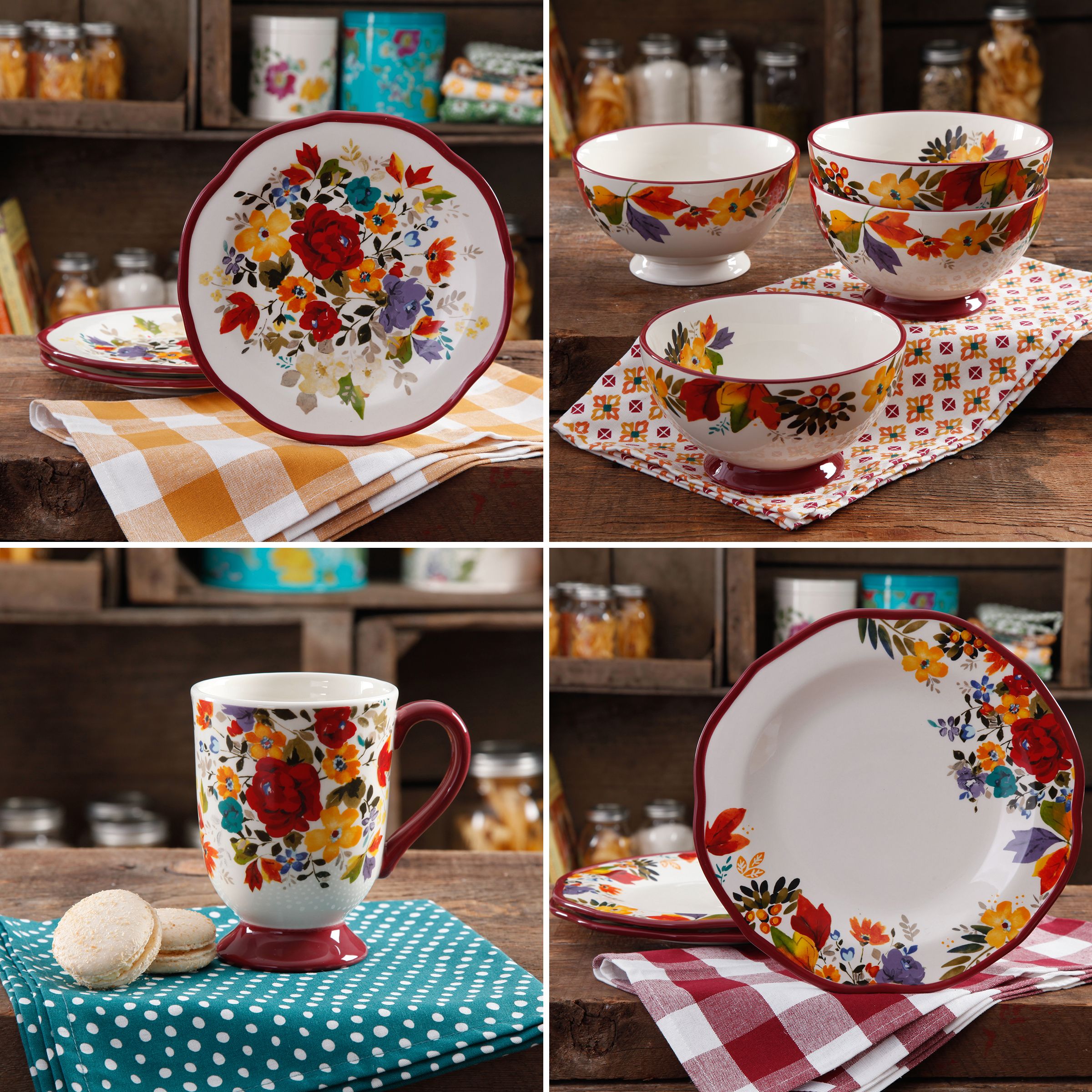 Pioneer woman outlet floral dishes