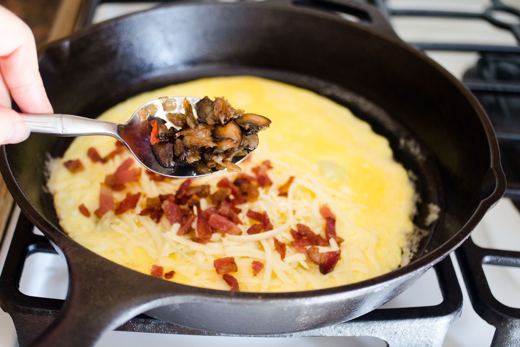 Baked Omelet in a Cast Iron Skillet : Hearts Content Farmhouse