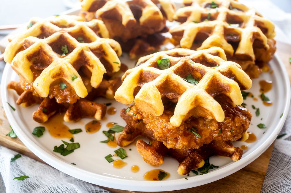 Chipotle Honey Chicken and Waffle Sliders