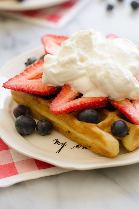 Red, White and Blue Waffles