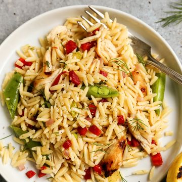 Grilled Chicken and Lemon Orzo Salad