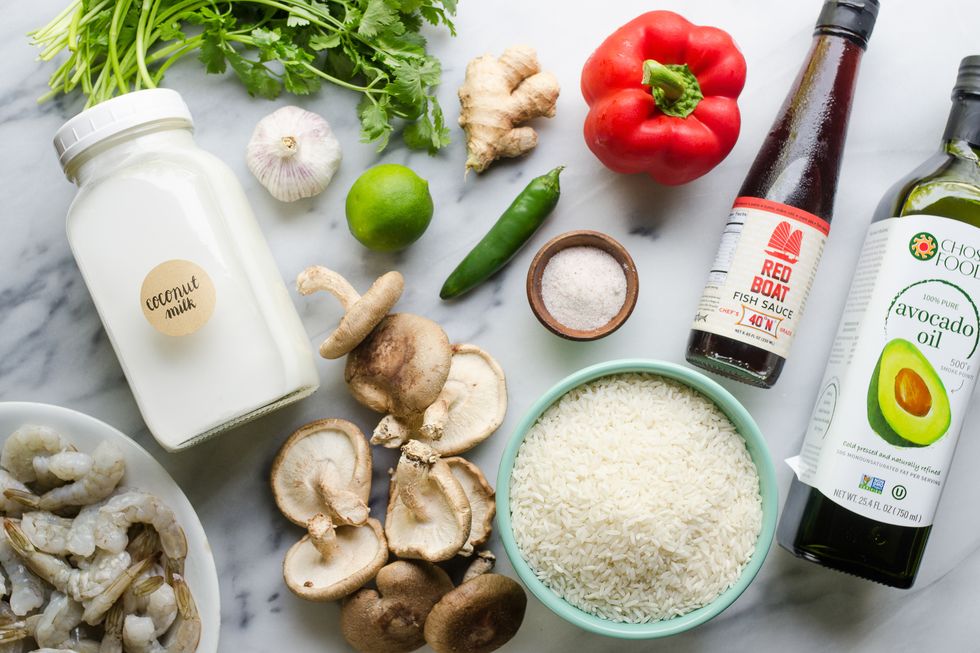 One-Pot Shrimp and Coconut Rice