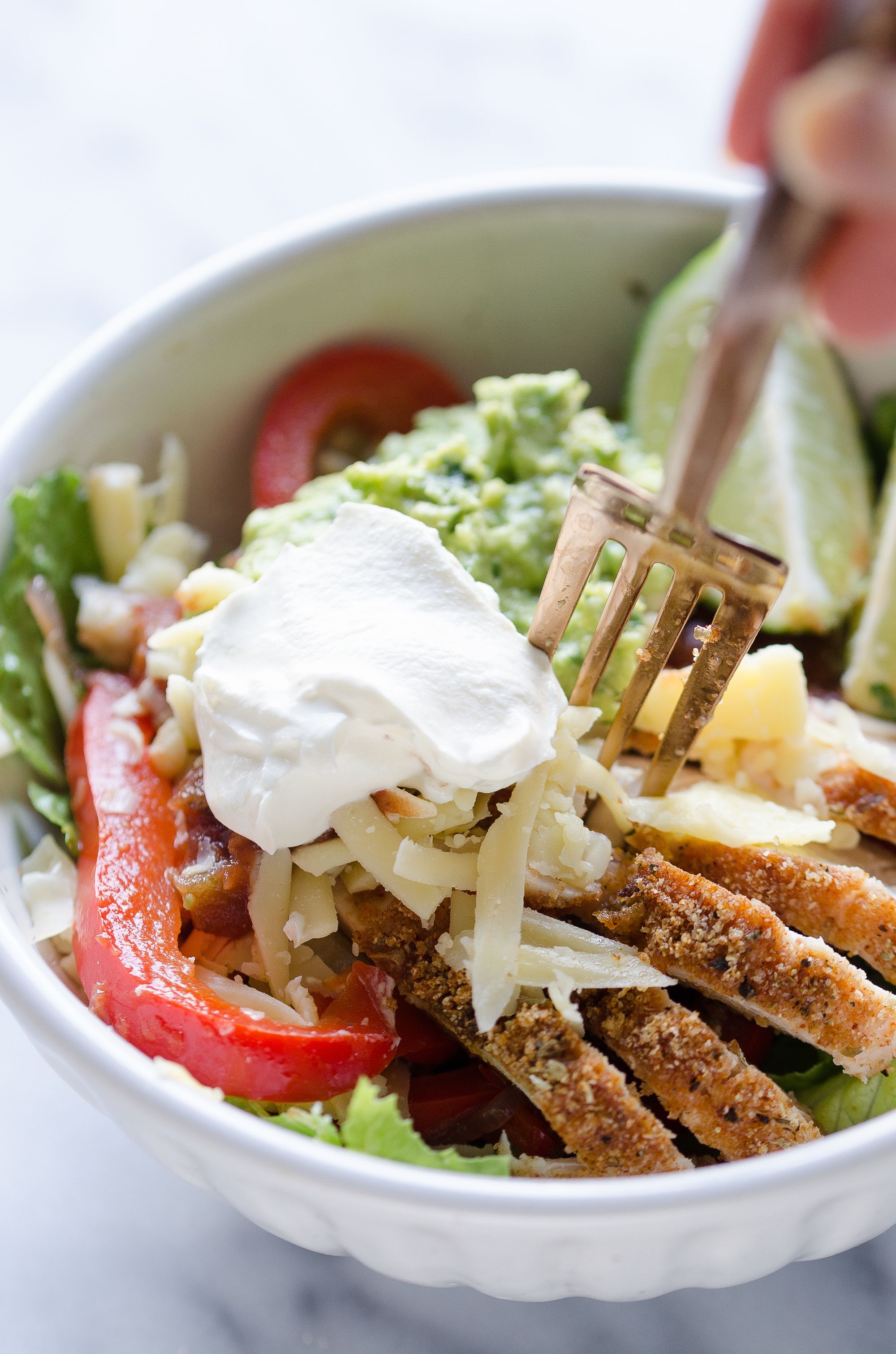 Chicken Fajita Salad Bowls