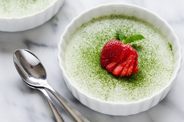 Mouthwatering Keto Matcha Green Tea Panna Cotta with Coconut Milk Recipe