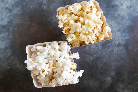 Types of Popcorn yellow white