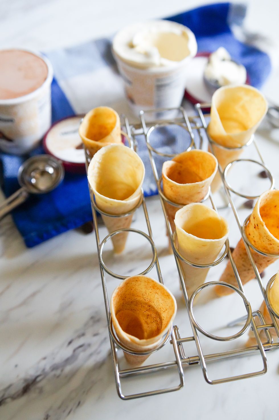 How to Make Ice Cream Cones ready