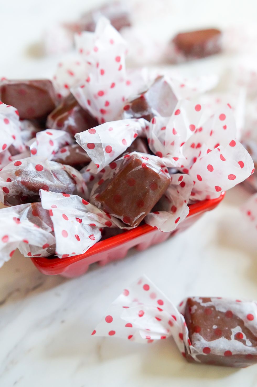 How to Make Salted Caramels wrapped