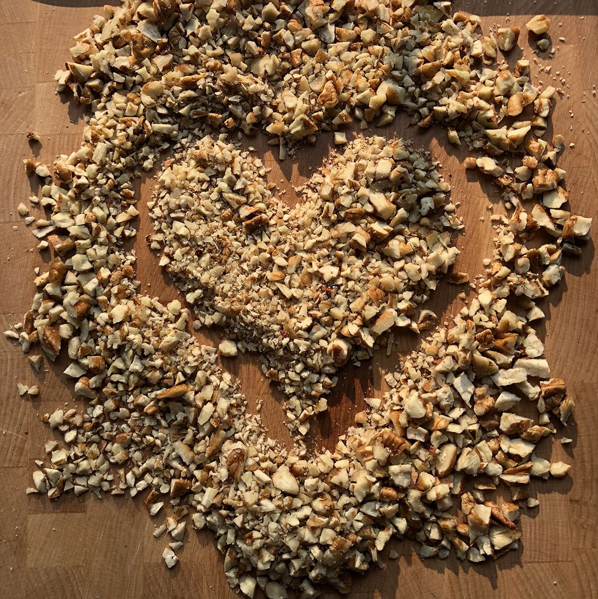 nuts shaped like a heart