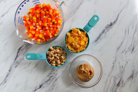 Homemade Candy Corn Butterfingers ingredients