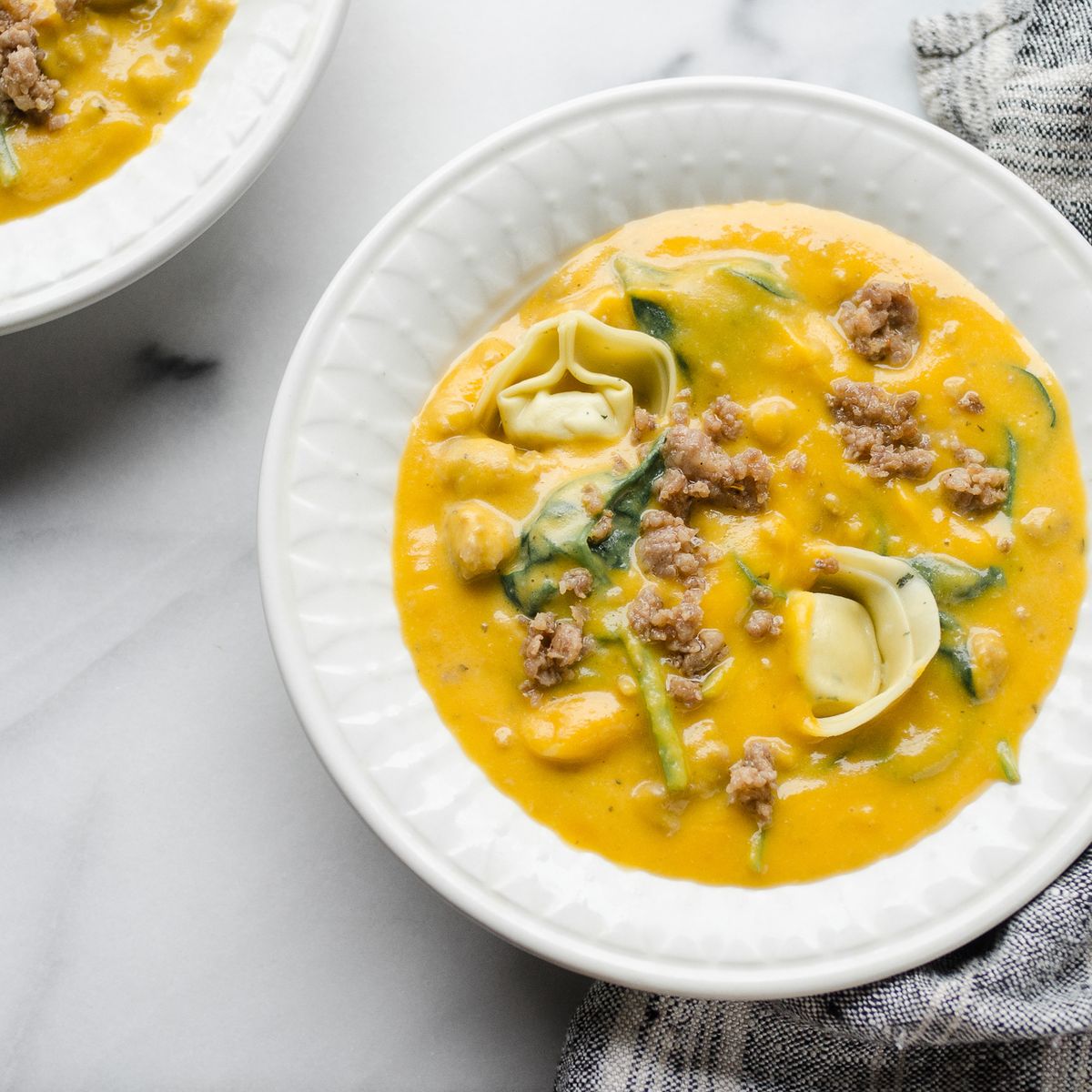 Butternut Squash, Sausage, and Tortelloni Soup 25