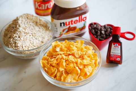 Nutella Oat Crunch No-Bake Cookies ingredients