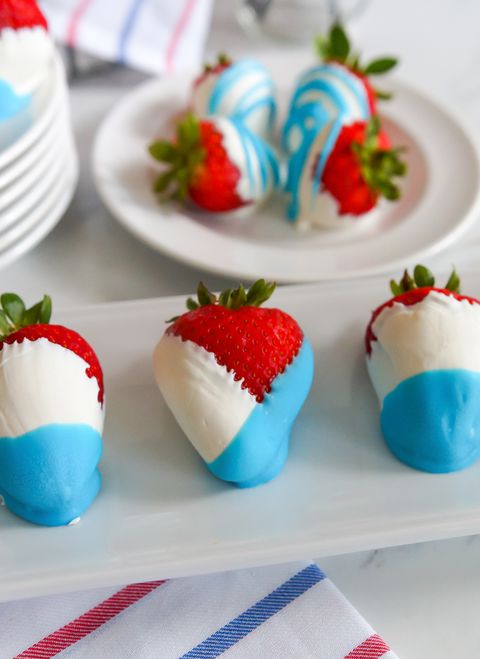 Red, White and Blue Strawberries 2