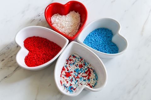 Red, White and Blue Strawberries sprinkles