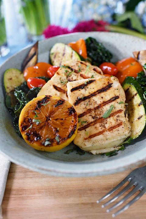 Grilled Halloumi and Vegetables